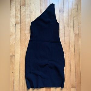 Babaton Sculpt Knit Black Dress